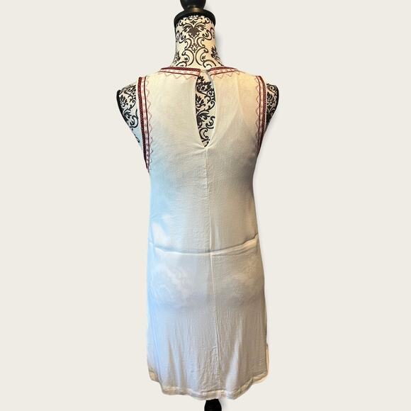 Lulus Love You Forever White Embroidered Mini Shift dress size M - Picture 3 of 15